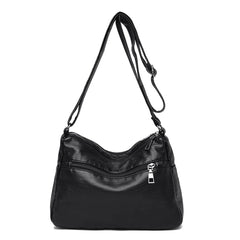Retro Women PU Leather Shoulder Pouch Crossbody Handbag