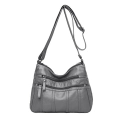 Retro Women PU Leather Shoulder Pouch Crossbody Handbag