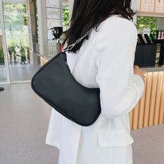 Retro Women PU Shoulder Bag Chain Small Underarm Bag