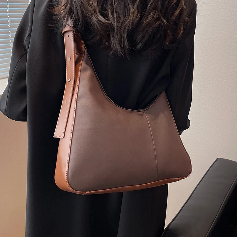 Retro PU Leather Crossbody Bag All-Match Ladies Messenger Bag