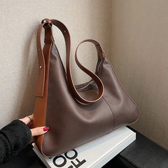 Retro PU Leather Crossbody Bag All-Match Ladies Messenger Bag