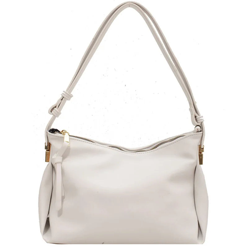Retro Women Shoulder Bag Soft PU Leather Crossbody Bag Casual Messenger Pack