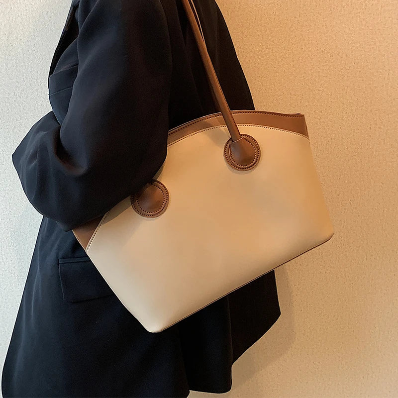 Retro Women Shoulder Bags Casual PU Leather Underarm Bag Female Temperament