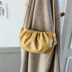 Retro Women Messenger Cloud Bag Female Crossbody Shoulder Tide Handbag