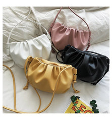 Retro Women Messenger Cloud Bag Female Crossbody Shoulder Tide Handbag