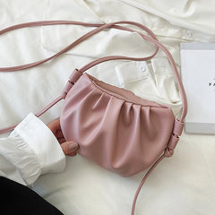 Retro Women Messenger Cloud Bag Female Crossbody Shoulder Tide Handbag