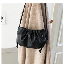 Retro Women Messenger Cloud Bag Female Crossbody Shoulder Tide Handbag