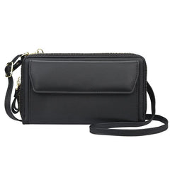Retro Women's Bag High Capacity Double Zipper Ladies Shopping Totes Shoulder Bag