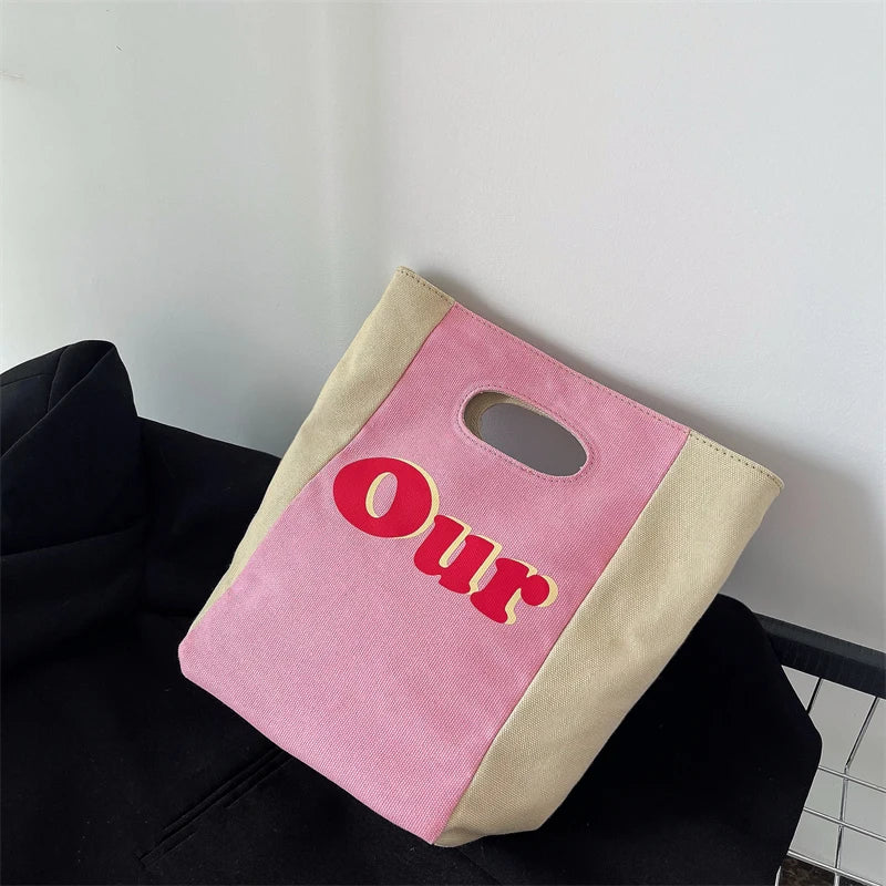 Retro Canvas Clutch Purse Handbag Women Environmental Shopping Shoulder Bag