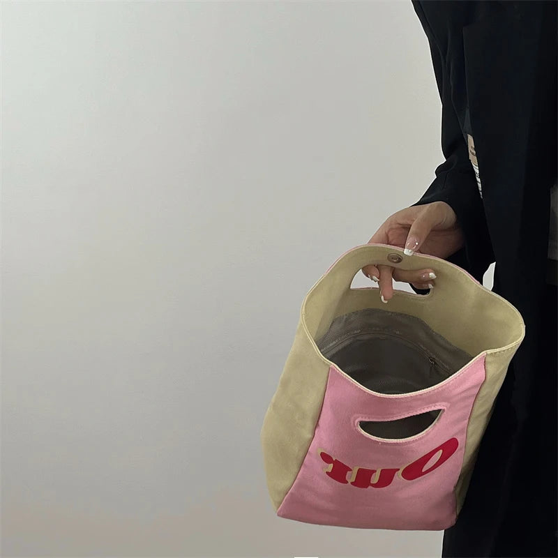Retro Canvas Clutch Purse Handbag Women Environmental Shopping Shoulder Bag