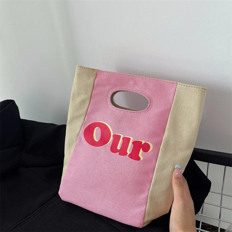 Retro Canvas Clutch Purse Handbag Women Environmental Shopping Shoulder Bag