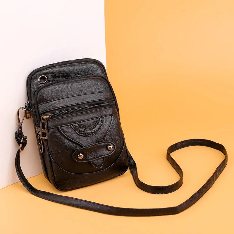 Retro Women's Soft Leather Shoulder Bag Crossbody Messenger Bag