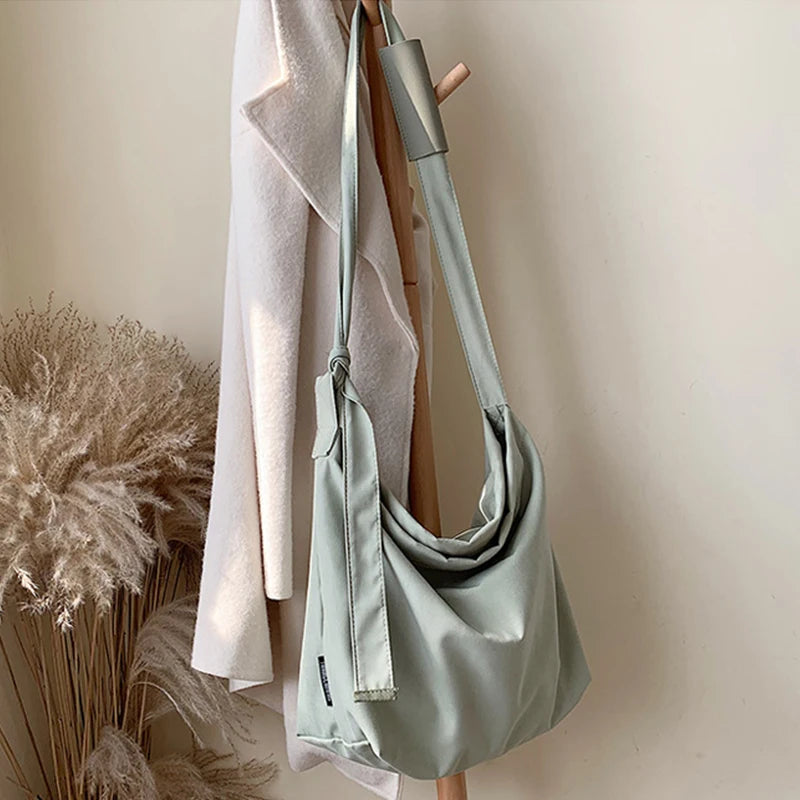 Retro Canvas Messenger Bag Large Capacity Female Handbag Tote