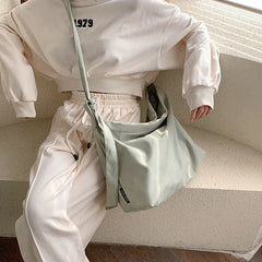 Retro Canvas Messenger Bag Large Capacity Female Handbag Tote