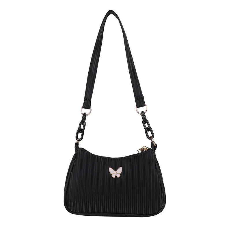 Retro Women's Shoulder Underarm Bags Casual Half Moon Bag