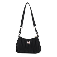 Retro Women's Shoulder Underarm Bags Casual Half Moon Bag