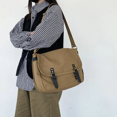 Canvas Postman Bag Large Capacity Crossbody Bags for Women