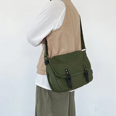 Canvas Postman Bag Large Capacity Crossbody Bags for Women