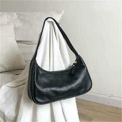 Retro Armpit Bag PU Leather One-shoulder Hand Carry Mini Niche Square Bag