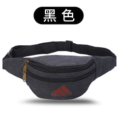 Retro Canvas Waist Pack Outdoor Mobile Phone Wallet