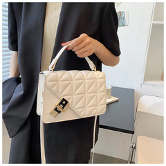 Retro Rhomboid Shoulder Bag for Women