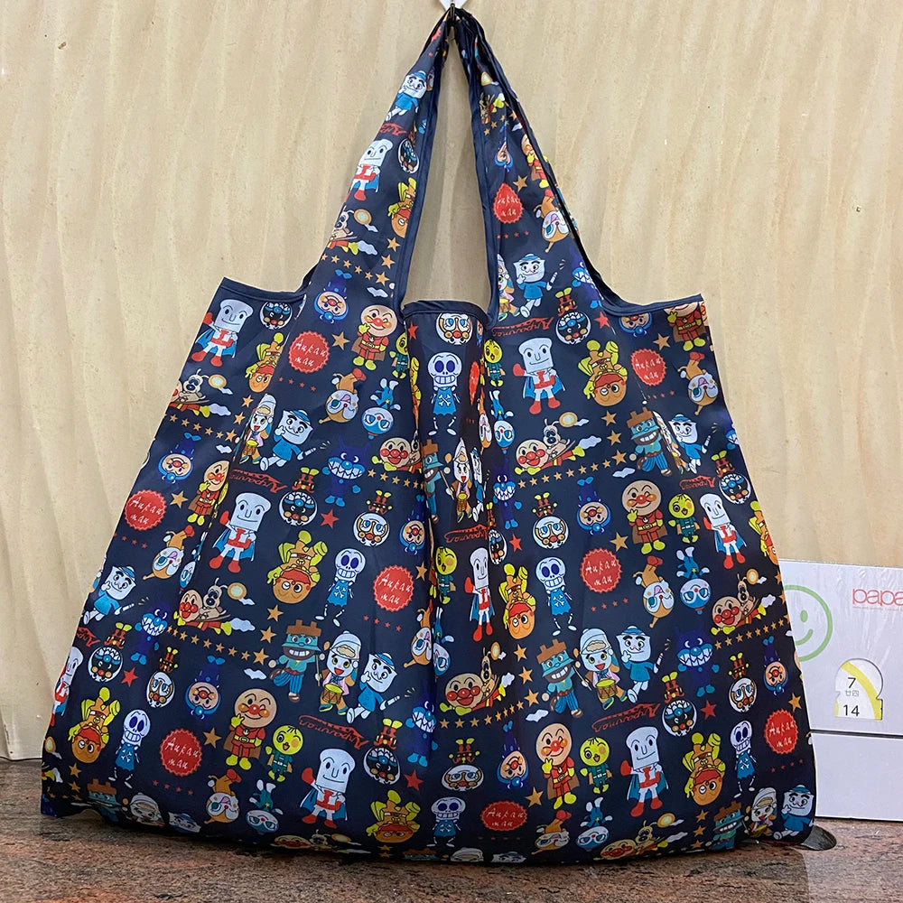 Eco-Friendly Foldable Washable Grocery Tote Bag 50lbs