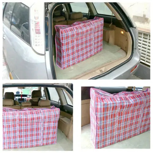 Reusable Plastic Jumbo Laundry Zipped Large Strong Storage Bag