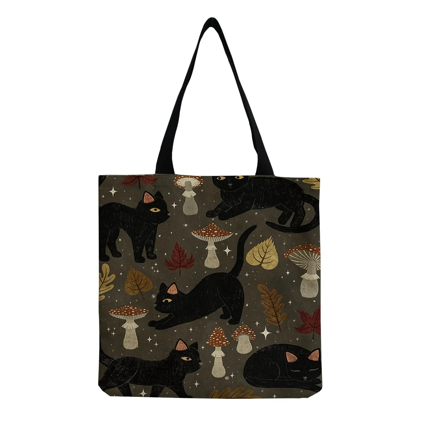 Foldable Cat Print Shopper Bag Eco Tote