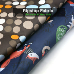 Reusable Eco-Friendly Tote Bag Durable Nylon Foldable Travel Shoulder Bag