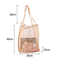 Mesh Beach Toys Bag Foldable Shopping Bags For Grocery Towel
