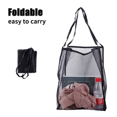 Mesh Beach Toys Bag Foldable Shopping Bags For Grocery Towel