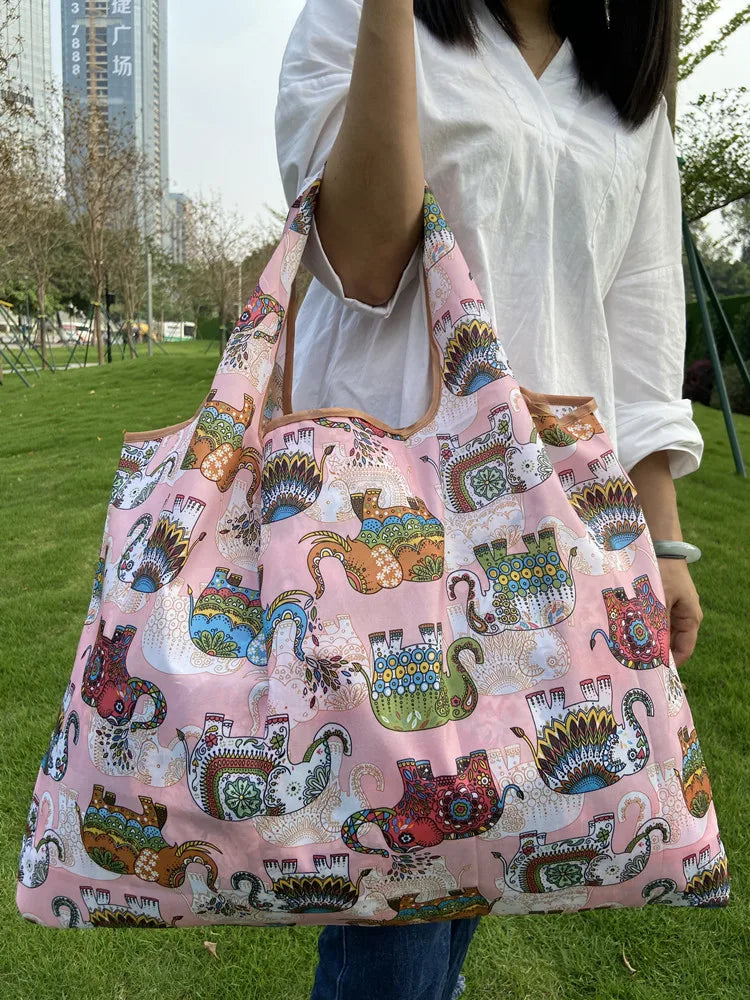 Reusable Shopping Bags XL Green Bags Lightweight and Durable