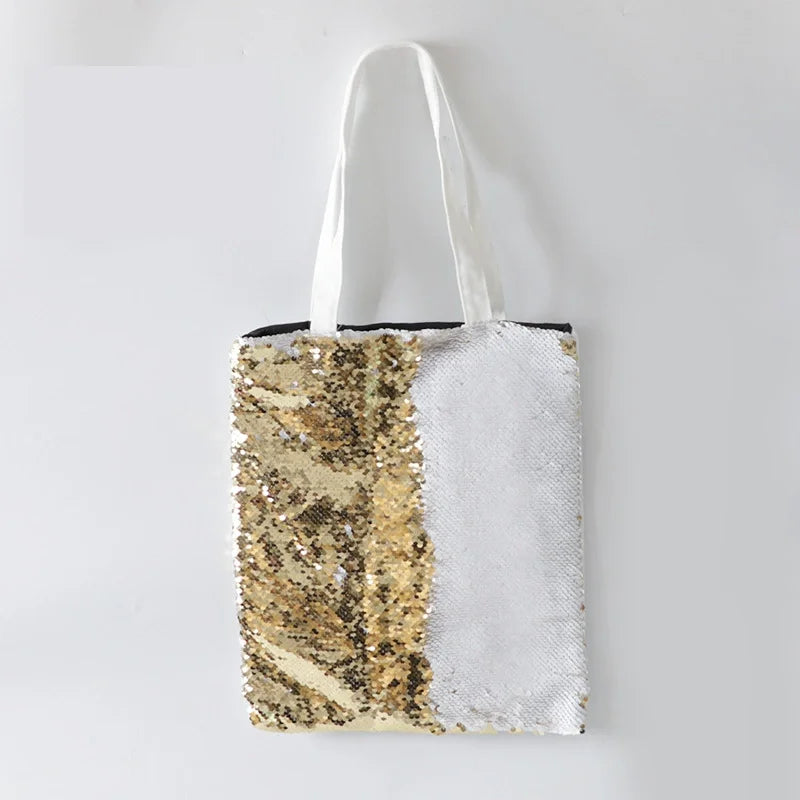 Magic Sequin Tote Single-Shoulder Bag for Sublimation Printing