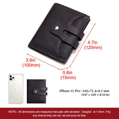 RFID Cow Leather Wallet Men Short Purse Male Slim Portomonee Small Min Walet