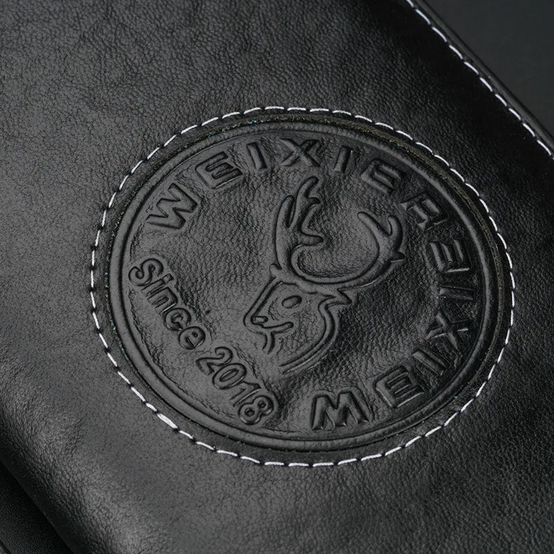 RFID Leather Men Wallet Long Business Clutch Hand Bag Phone Purse