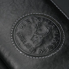RFID Leather Men Wallet Long Business Clutch Hand Bag Phone Purse