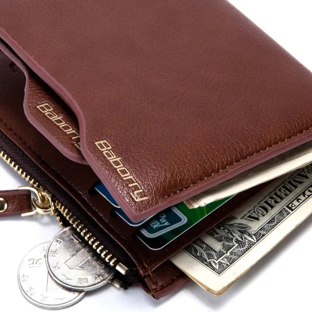 RFID Men's Wallet Slim Money Bag Short Small Thin Boys Purse