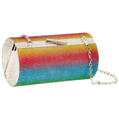 Rhinestone Chain Evening Shoulder Bag for Women Wedding Party Clutch Purse