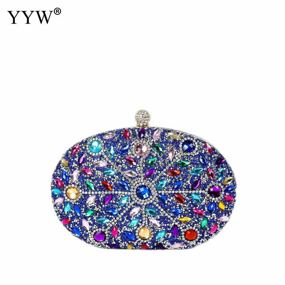 Crystal Clutch Purses for Women Evening Bags Gemstone Clutch