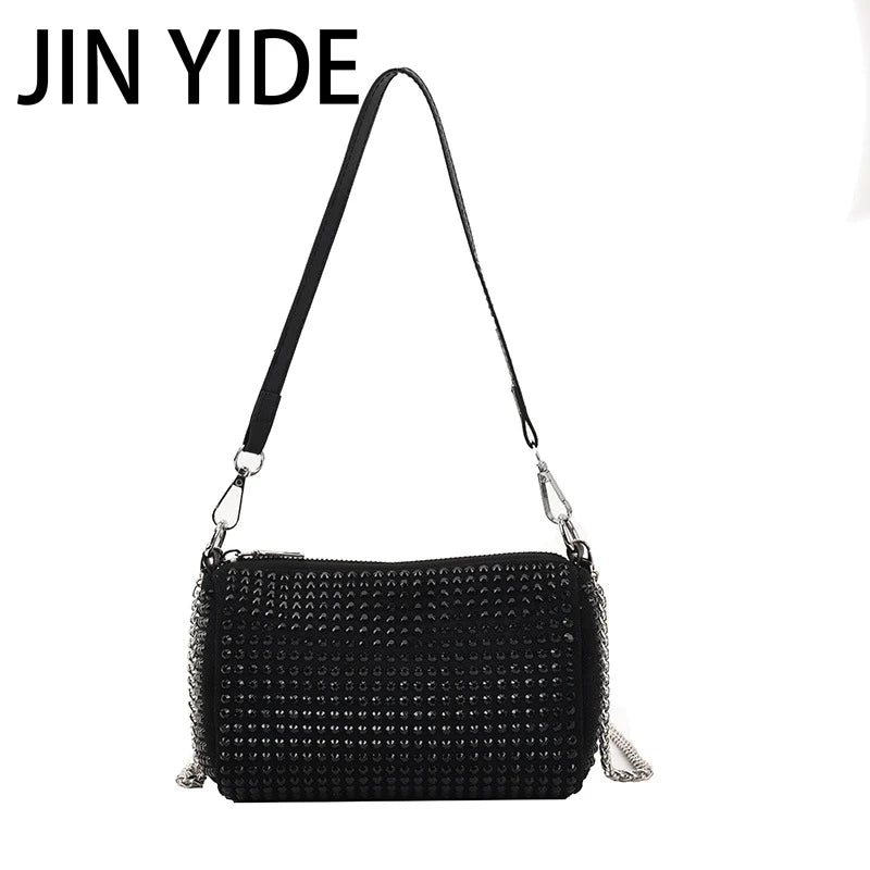 Rhinestone Diamond Chain Crossbdoy Bag Fashion Handbag Clutch Purse