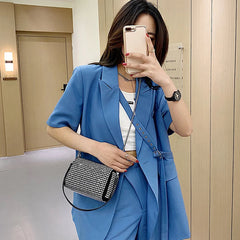 Rhinestone Diamond Chain Crossbody Bag Women Messenger Clutch Purse