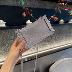 Rhinestone Evening Bag Envelope Handbags Women Crossbody Purses