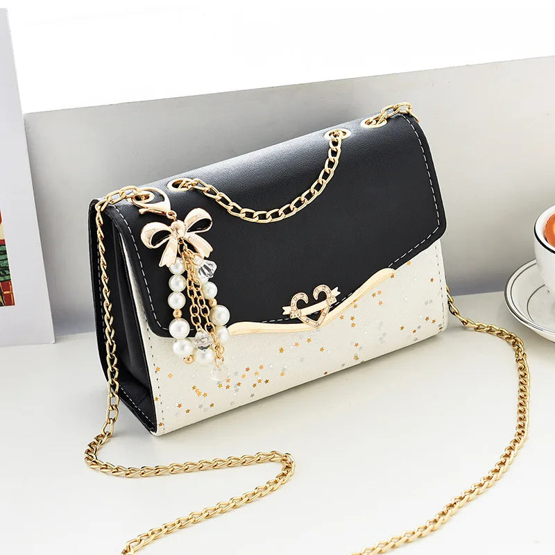 Rhinestone Shoulder Bag Purse Crossbody Clutch Square