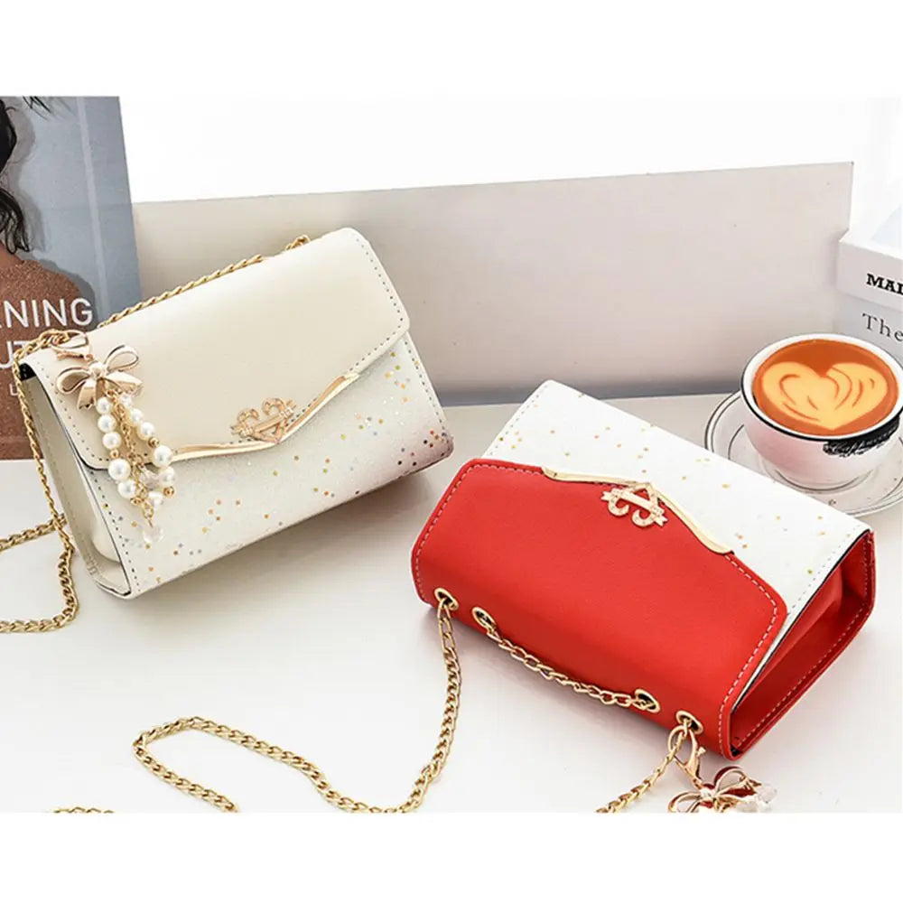 Rhinestone Shoulder Bag Purse Crossbody Clutch Square