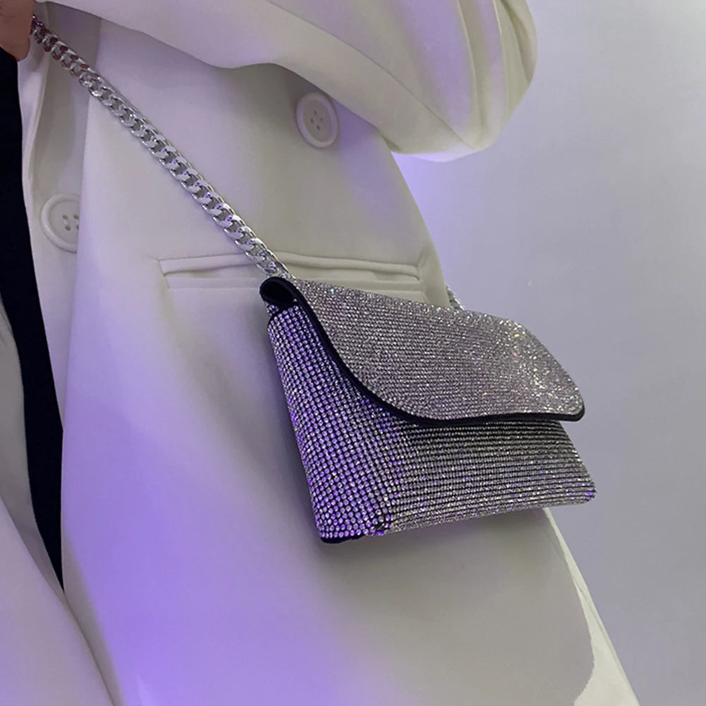 Rhinestone Shoulder Bag Purse Crossbody Bag for Women