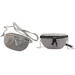 Rhinestone Waist Bag Fanny Chest Belt Pack Women Chain Crossbody Shoulder Pouch