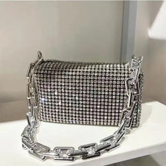 Rhinestone Women Bag Armpit Handbag Crossbody Shoulder Bag Female Shining Purse