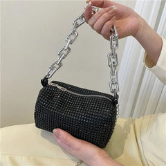 Rhinestone Women Bag Armpit Handbag Crossbody Shoulder Bag Female Shining Purse