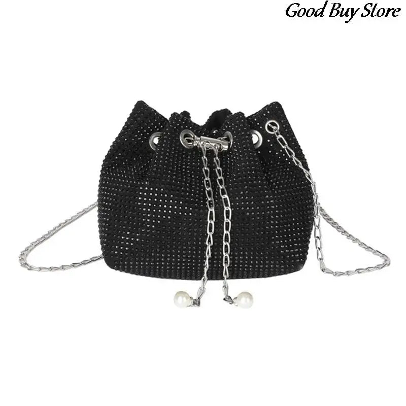 Silver Crystal Evening Clutch Bag for Women Party Wedding Purse