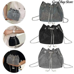 Silver Crystal Evening Clutch Bag for Women Party Wedding Purse